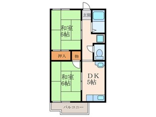 マサゴハイツⅤの物件間取画像